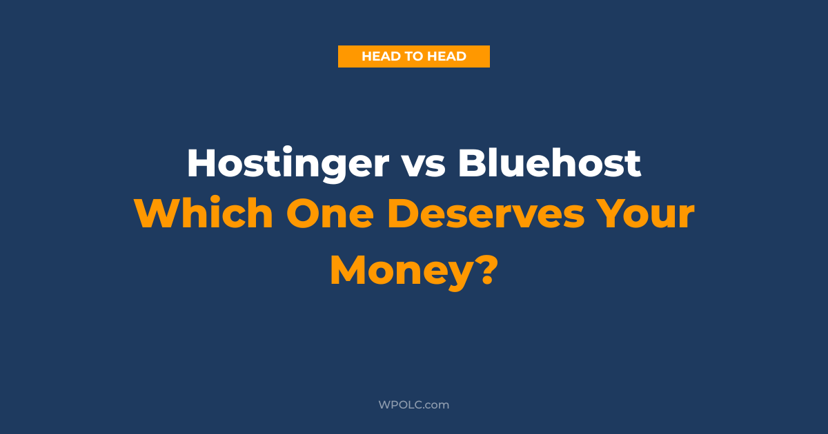 Hostinger vs Bluehost comparison covering pricing speed features and support